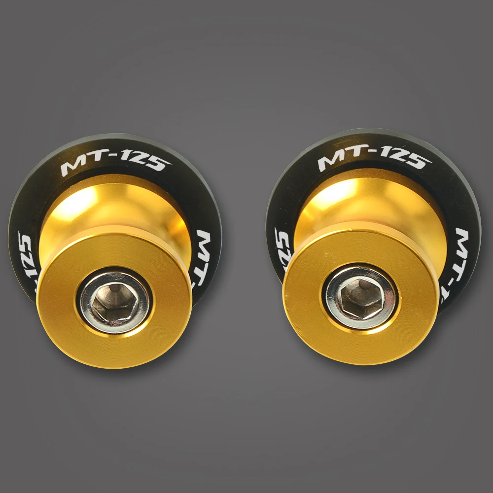

For YAMAHA MT125 MT 125 MT-125 MT-07 MT-09 MT-10 2015-2017 Motorcycle Accessories CNC Swingarm Sliders Spools Stand Screws