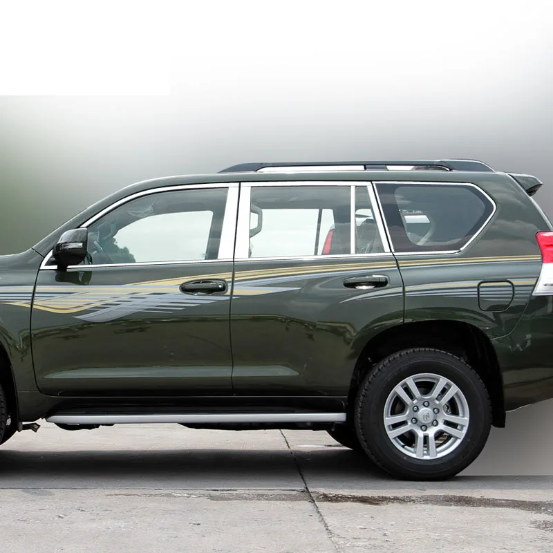 

lsrtw2017 304 stainless steel car window trims for lexus gx460 2010 2011 2012 2013 2014 2015 2016 2017