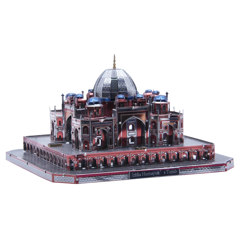 

Microworld 3D metal puzzle Mausoleum of Humayun building Model DIY Laser Cut Jigsaw Model gift Educational Toys Desktop decor