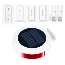 Wireless Alarm GSM Home Security Alarm System Solar Strobe Siren Outside Alarm Motion Detector for Home/RV/Camping KOOCHUWAH new 3g alarm system wcdma alarm system gsm sms home security alarm with strobe siren fire alarm pir detector door contact