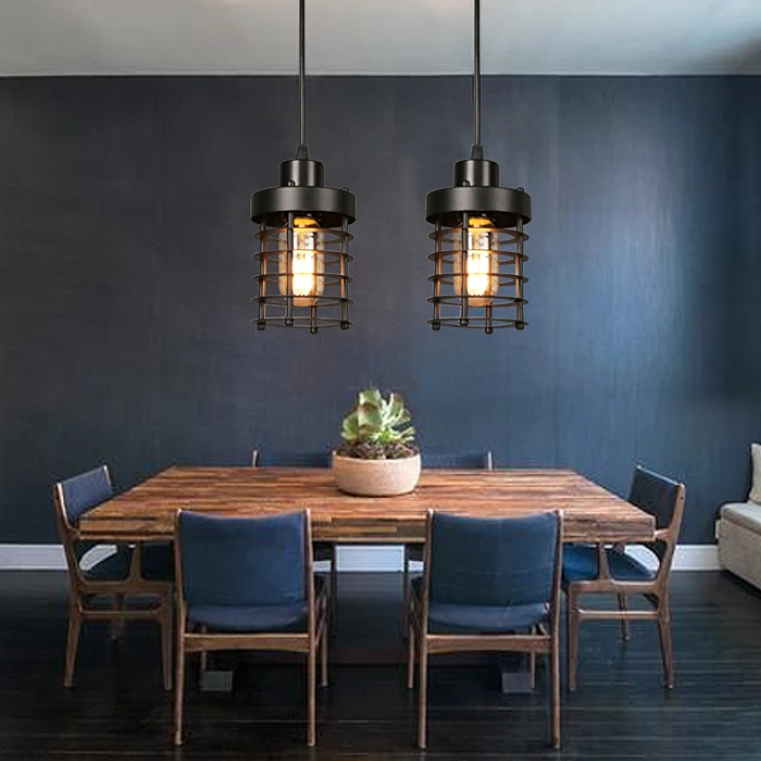 

Single head industrial circles chandeliers restaurants clothing stores lamps personalized art coffee shop corridor GY310