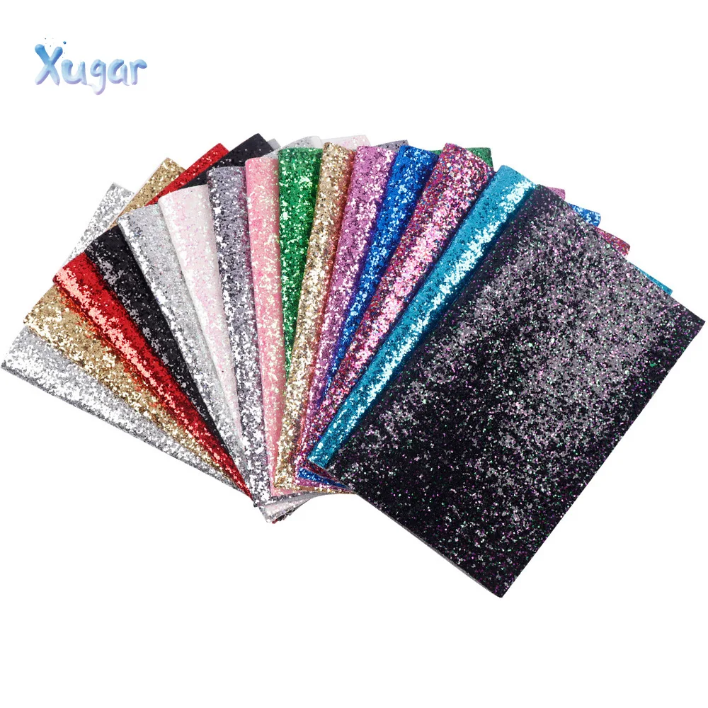 22CM30CM Chunky Glitter Fabric