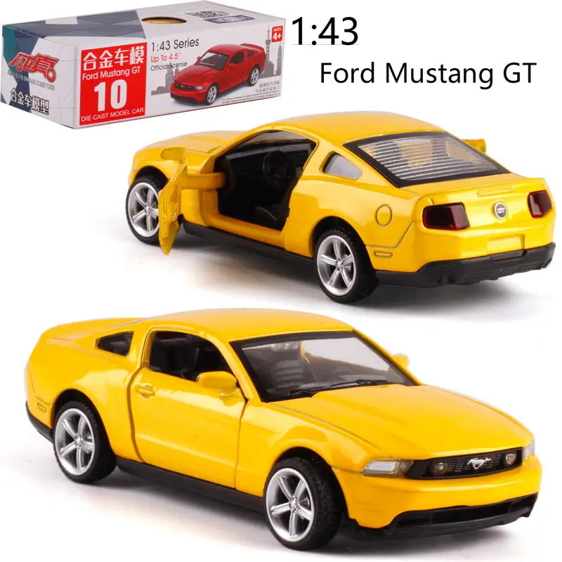 CAIPO 1:43 Ford Mustang GT литая задняя модель автомобиля литая под давлением металлическая модель автомобиля для мальчика Коллекция игрушек друг детский подарок