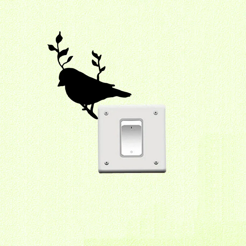 

Bird on Branch Silhouette Vinyl Sticker Decal Wall Art Switch Decor 3SS0119