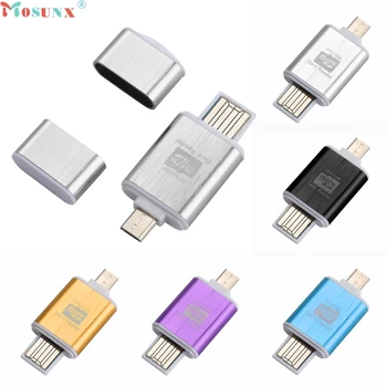 

Mosunx Factory Price 2In1 Micro SD OTG USB 2.0 Flash Drive Card Reader For Smartphone PC Tablet 0310 Drop Shipping