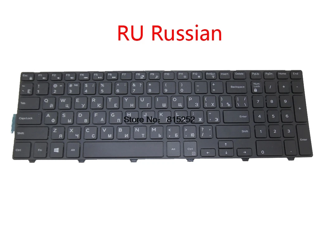 

Laptop Keyboard For DELL 15 3541 3542 5542 5545 5547 5557 5558 FR French GR German UK United Kingdom US English RU Russian new