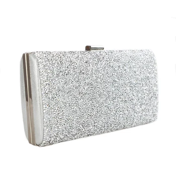 

Scione Women Evening Bag Luxury Black/Silver Wedding Party Bag Diamond Rhinestone Clutches Crystal Bling Gold Clutch Bag Purses