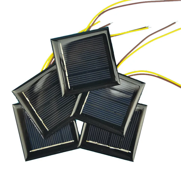 SUNYIMA 10 шт. DIY солнечные панели Фотоэлектрические солнечные элементы с 15 см провода зарядное устройство Solars эпоксидная пластина 54x54 мм 2 в 130ма