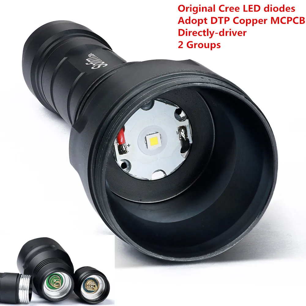 Sofirn Новый C8 тактический светодиодный фонарик 18650 CREE XPL2 xpl Привет мощный вспышка