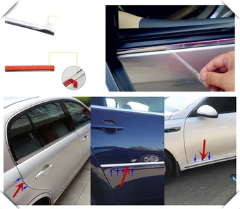 

Car shape chrome decorative bright strip silver multi-function sticker for Hyundai HND-3 Veloster i10 LPI 30blue R cee d ix