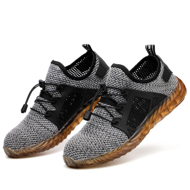 Skup 2019 mistrz sprzedaży Dropshipping mężczyźni i kobiety stalowa nasadka na palec buty ochronne niezniszczalne buty Ryder Needleproof Work Sneakers