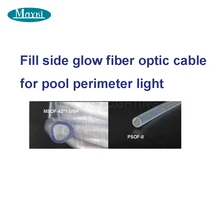 Maykit заполняющий боковой светящийся волоконно-оптический кабель для бассейна периметр света