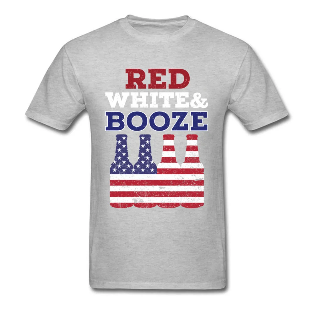 Red White And Booze  Drinking 4th of July Gift_grey