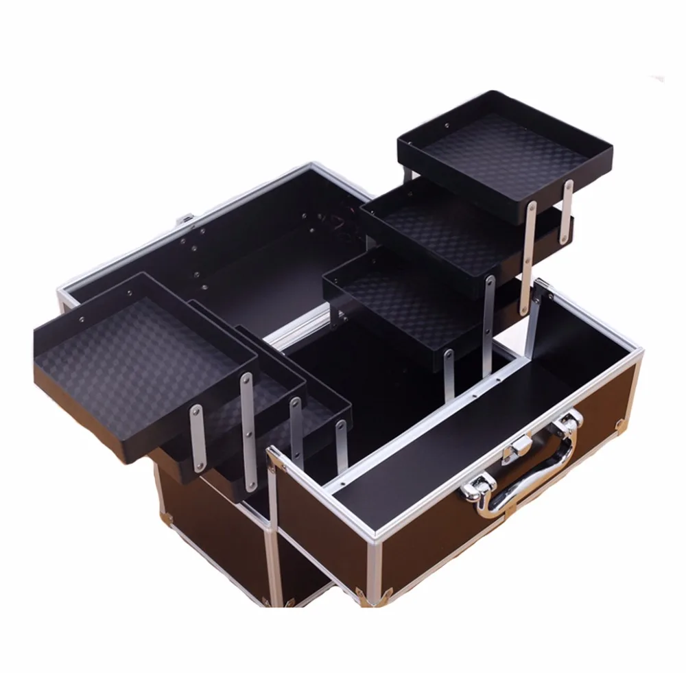Multilayer Hot High Quality Professional Makeup Organizer Bolso Mujer Cosmetic Case Travel Large Capacity Storage Bag Suitcases