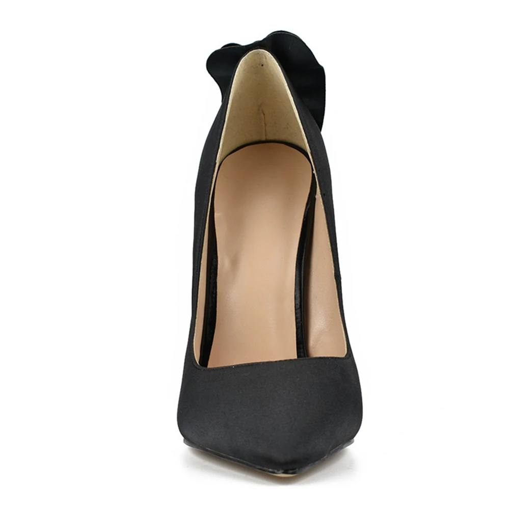 JOUIR TALONS Brand Design Luxury Pointed Toe Big Size 34-42 Women Shoes Woman High Heels Sexy Party Stain Ruffles Lady Pumps