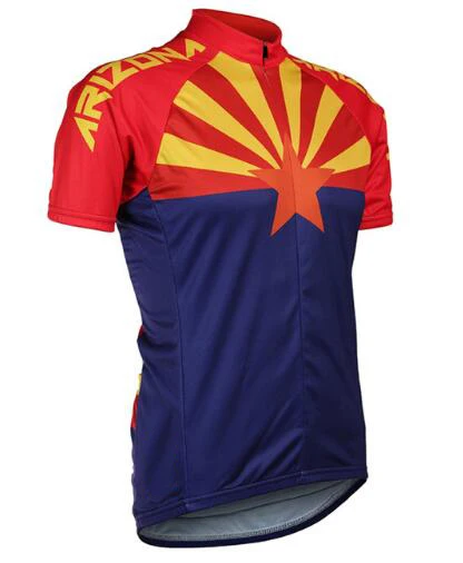

2019 NEW Arizona State Men's Short Sleeve cycling jersey MTB / road cycling clothing short sleeve blue cycling Racing clothes