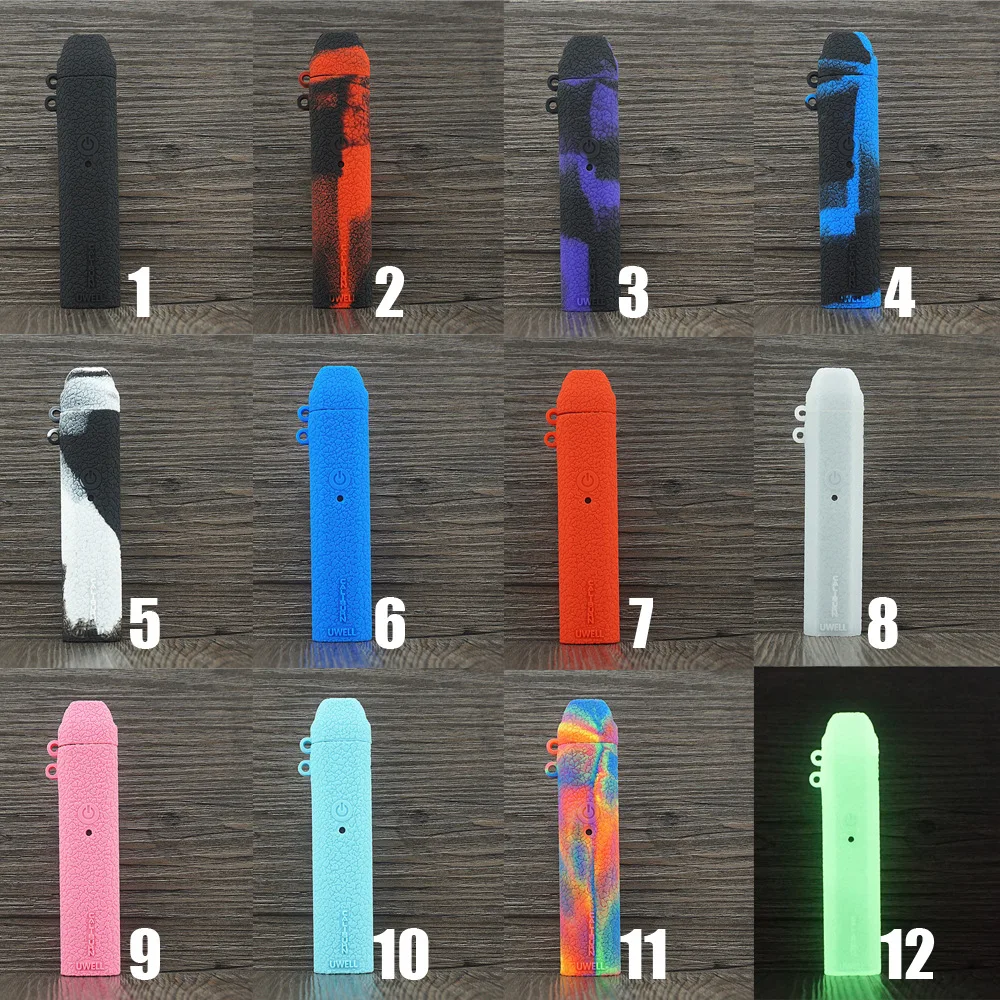 

1PCS Silicone Protective Gel Skin Case Cover for uwell caliburn Kit Pod Vape Tank Atomizer E Cigarette Vaporizer