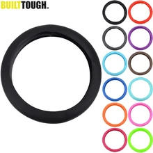 1pc capa de volante para carro auto textura de couro silicone volante capa luva silicone macio universal estilo do carro