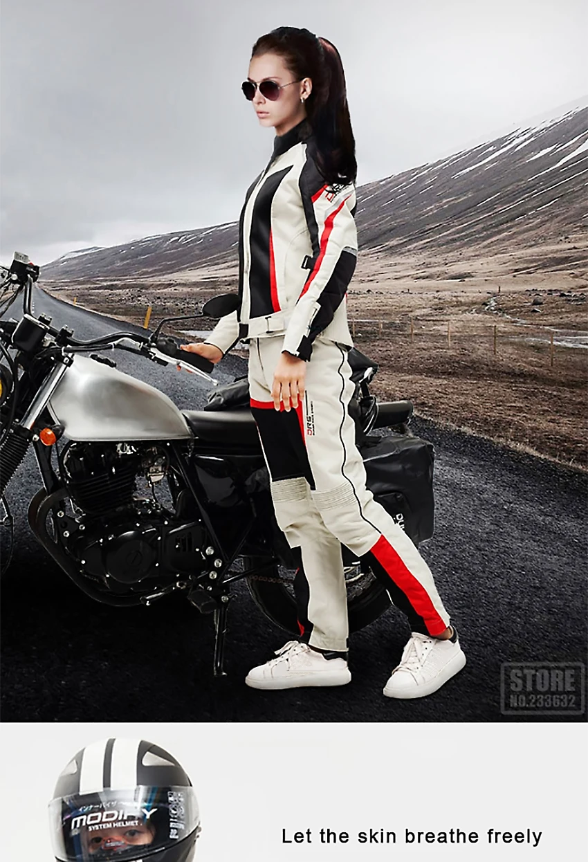 DUHAN, Женская мотоциклетная куртка, дышащая мотоциклетная одежда, летняя женская мотоциклетная куртка и мотоциклетные штаны, гоночная одежда, костюм