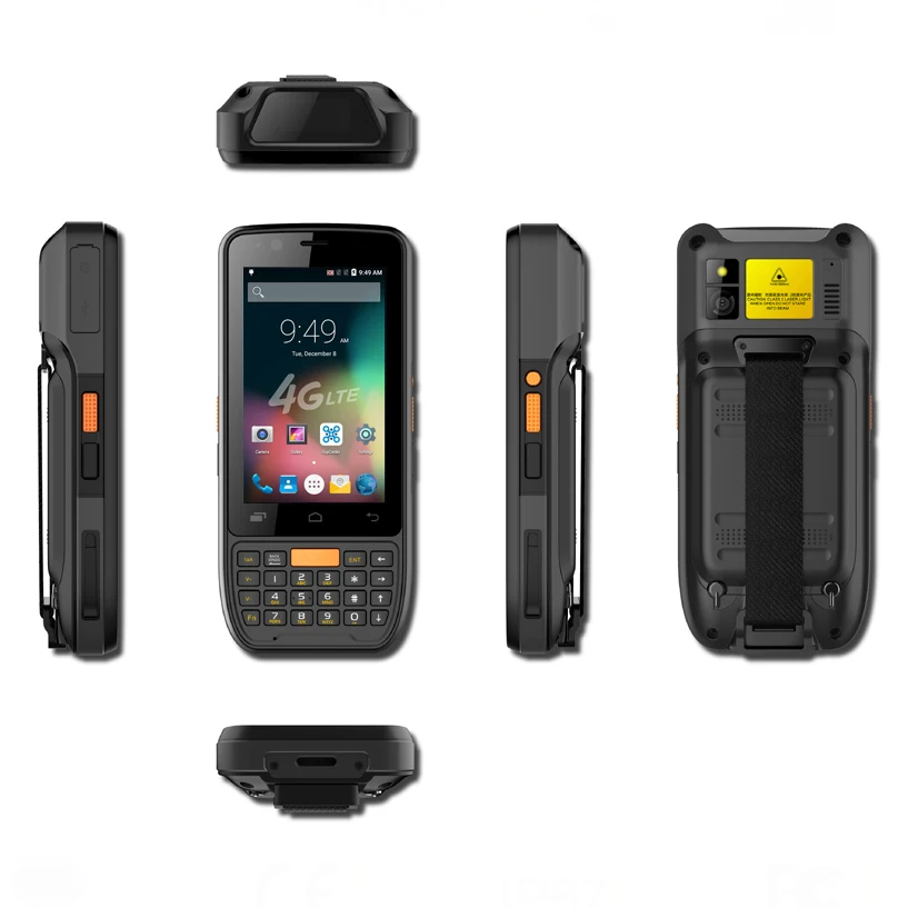 Móvel ao ar Portátil de Telefone Scanner com Leitor de Nfc Livre Inteligente Android Lte Hahdheld 2d Barcode Wifi Gps 6.0 4g
