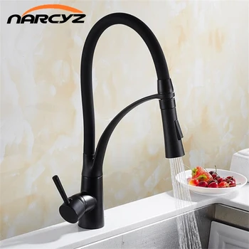 

Kitchen Mixer Sink Faucet Brass Black/Red with black Torneira Tap Kitchen Faucets Hot Cold Deck Mounted Bath Mixer Tap XT-146