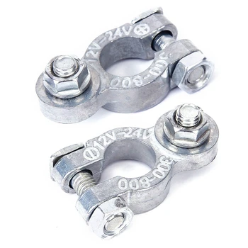 

2 Pcs Clamp connector Battery positive anode zinc terminal Automotive cargo