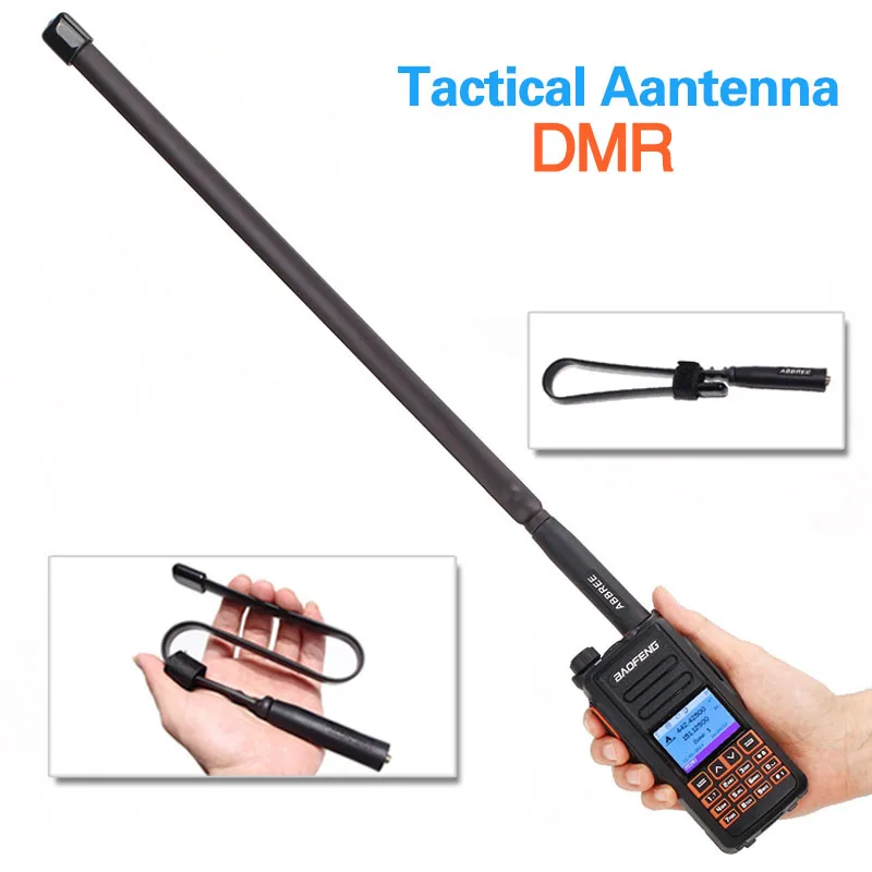 ABBREE AR 152A SMA Женская тактическая антенна 144/430 МГц для рации Baofeng|Запчасти и
