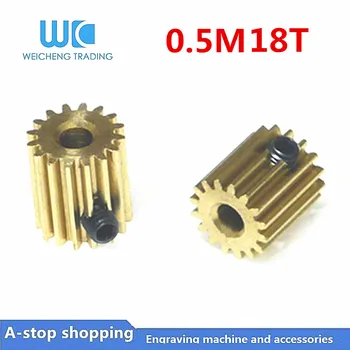 

10pc 0.5M 18 Teeth 0.5mod gear rack spur gear precision copper steel cnc pinion 15T Length (L) 12mm