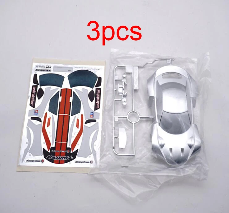 

3PCS Silver Electroplated Car Cover Car Body/Shell 95066 For MS/MSL/MA Chassis For Tamiya Mini 4WD Racing Car Model