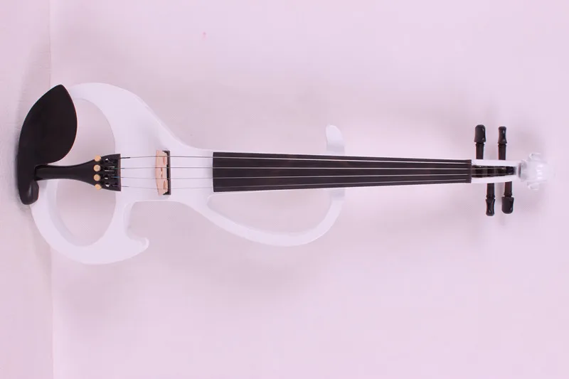 

white 4/4 New 4 string Electric Acoustic Violin 2#