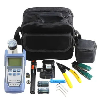 

Fiber Optic Splicer Kit with High Precision Fiber Cleaver and Optical Power Meter 10Mw Visual Fault Locator Wire stripper