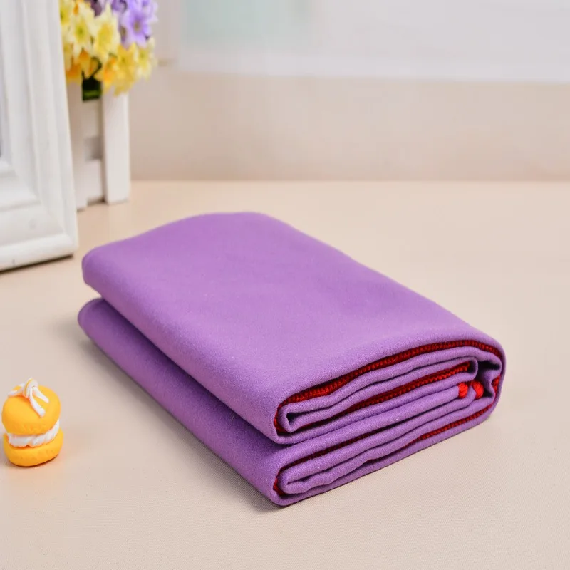 Наружное портативное купальное полотенце пляжное полотенце из микрофибры для поездок быстросохнущая ткань открытый кемпинг тренажерный зал Йога банное полотенце s - Цвет: Фиолетовый