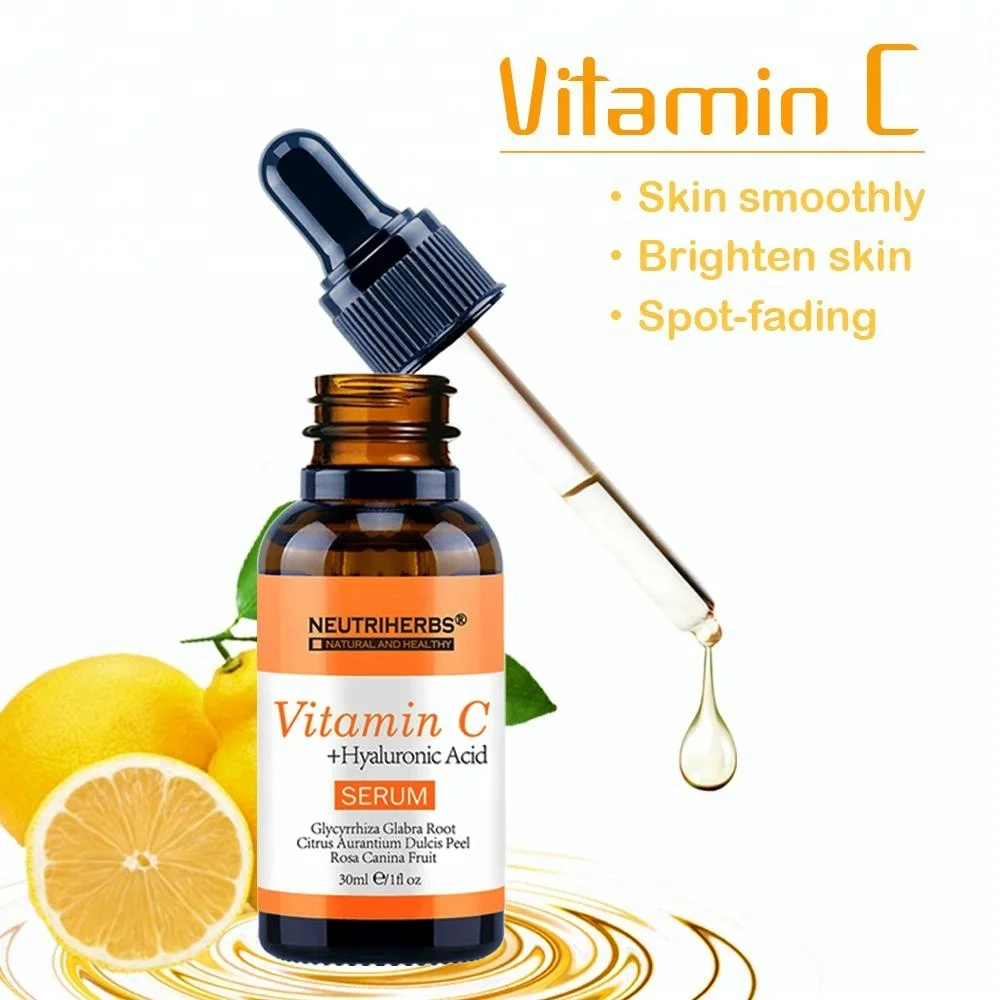 

Neutriherbs Vitamin C Facial Treatment Hyaluronic Acid Serum Whitening Spot Corrector Skin Care 30ml