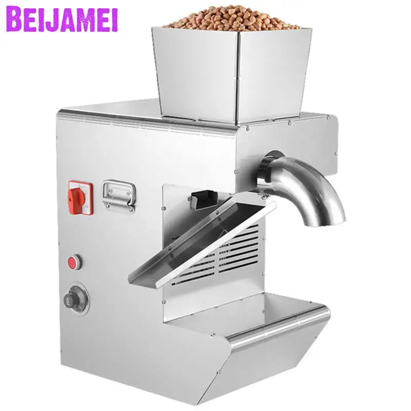 

Beijamei New Arrival commercial cold oil press machine cooking peanut sesame oil making electric sunflower seeds oil machine