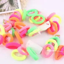 50 шт. заколки для волос ярких цветов диаметр 3 см бесшовные эластичные веревки для маленьких девочек резинки для волос Галстуки детские аксессуары