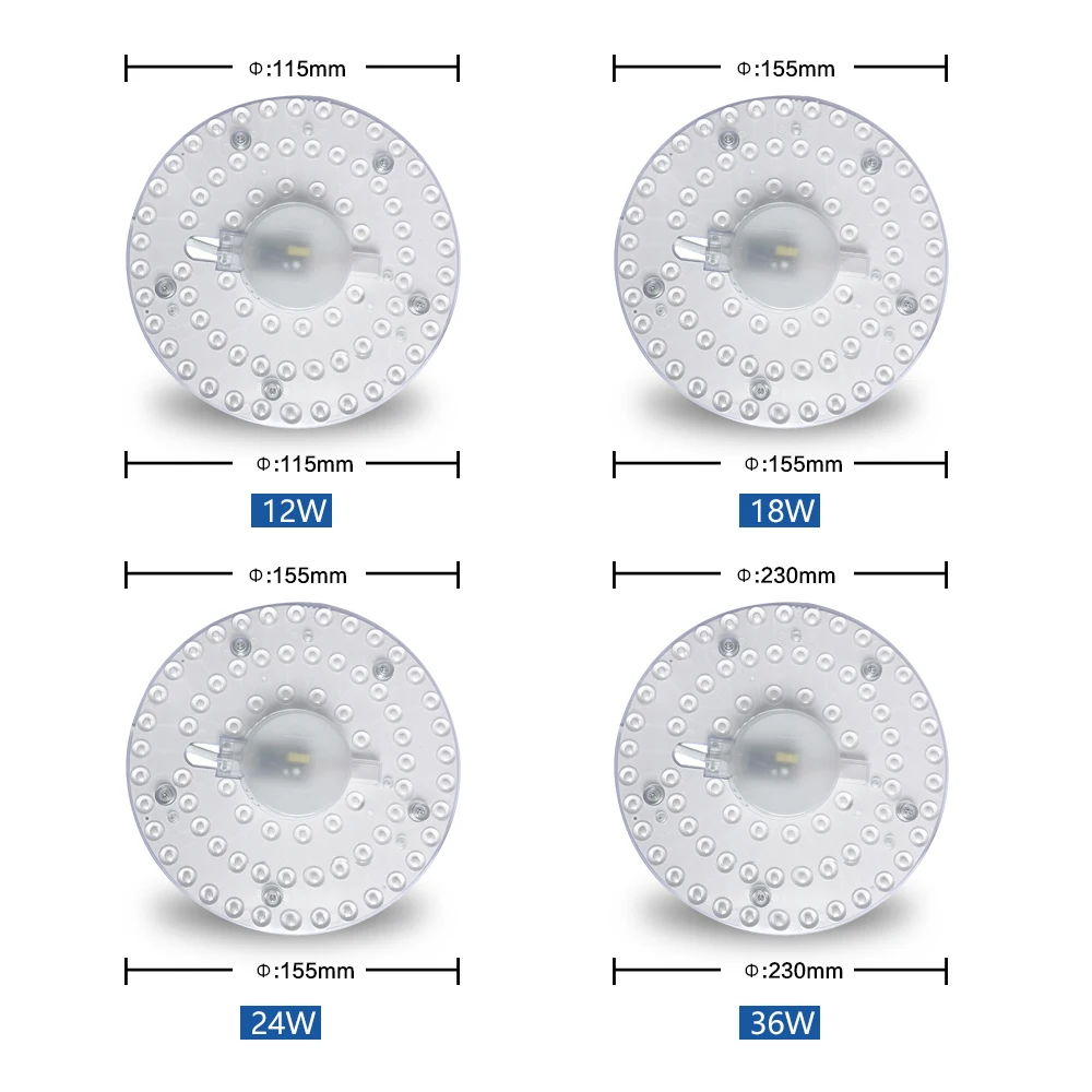 Светодиодный модуль, потолочный светильник, 12 Вт, 18 Вт, 24 Вт, 36 Вт, AC220V, 230 В, 240 в, энергосберегающий, заменяет потолочный светильник, светильник для гостиной