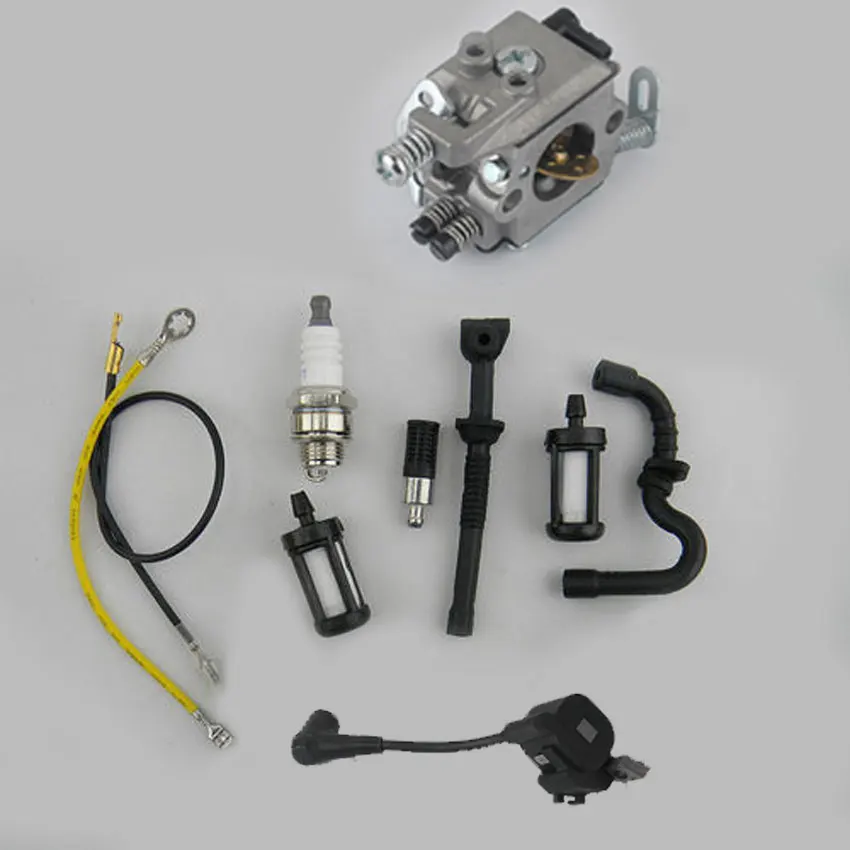 

Carburetor Ignition Coil Fuel Filter Spark Plug Oil Line Hose Tube for STIHL MS170 MS180 017 018 Chainsaw