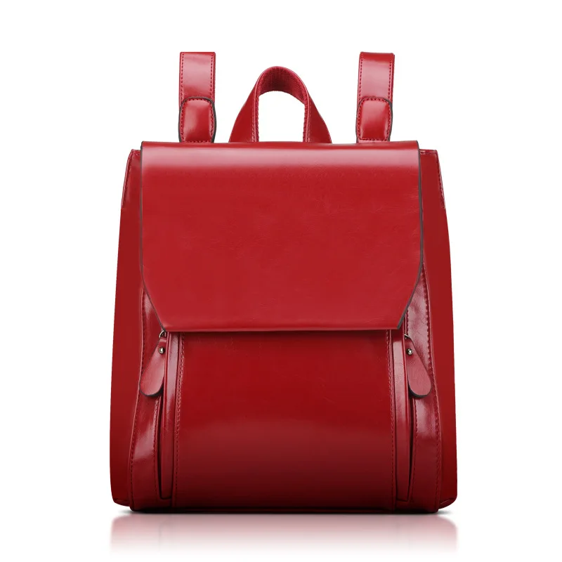 QIAOBAO, 4 стиля, рюкзаки,, высококачественный кожаный рюкзак, для отдыха и путешествий, модный рюкзак, корейский, для колледжа, школьная сумка - Цвет: Style 04 Wine