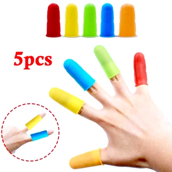 

Rubber Thumb Finger Tips Protector Grips Students Craft-work Hot Glue Gun Burns Silicone Anti-slipfinger protector kitchen tools