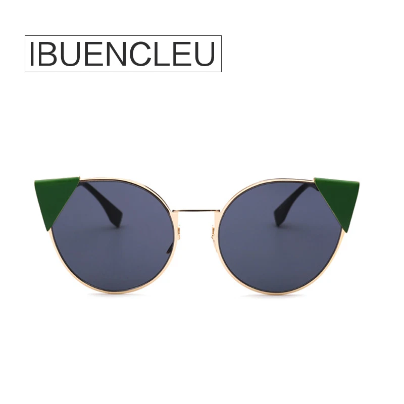 Ibuencleu Luxury Дамская мода кошачий глаз Солнцезащитные очки для женщин Для Брендовая