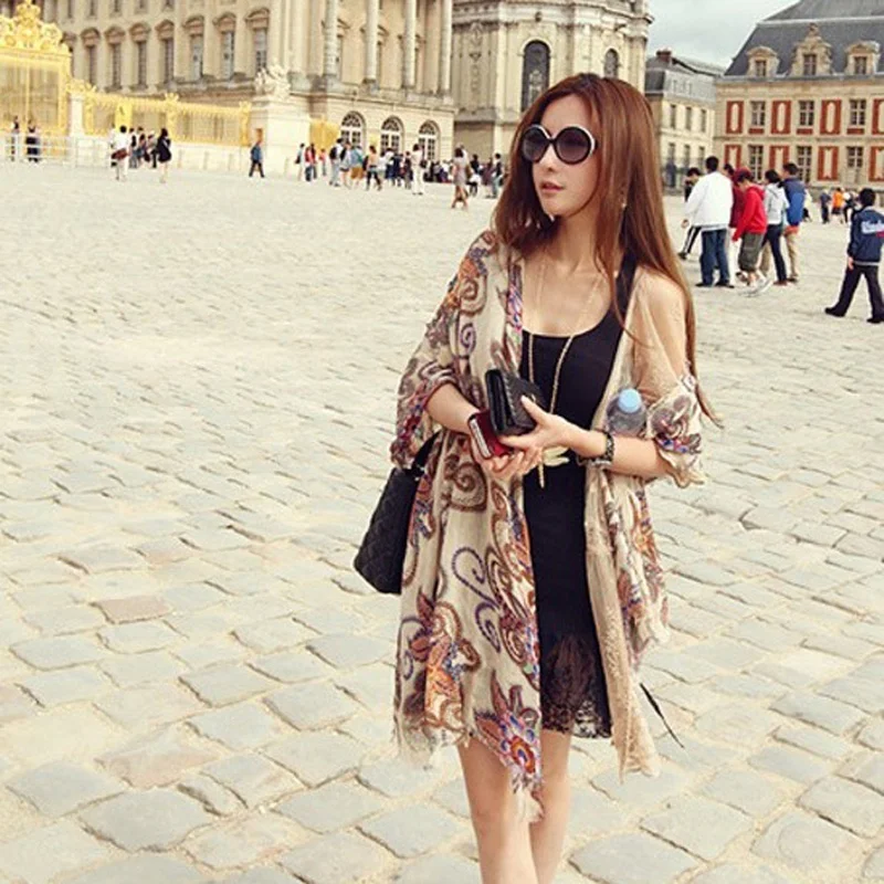 

High Quality Fashion Printing Women Ladies Charm Warm Soft Voile Scarf Chiffon Neck Wrap Shawl CC7170