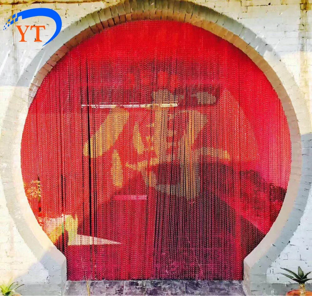 aluminum chain fly screen doorcurtain