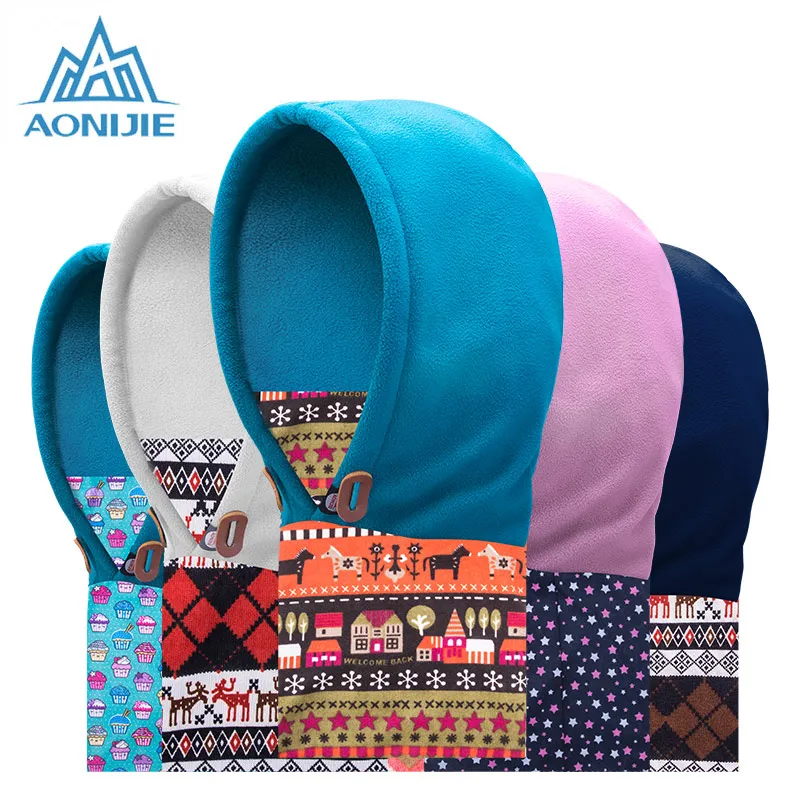 

AONIJIE Children Kids Winter Camping Hiking Scarves Ourdoor Windproof Ski Hat Warm Soft Fleece Cap Ski Face Mask Headwear
