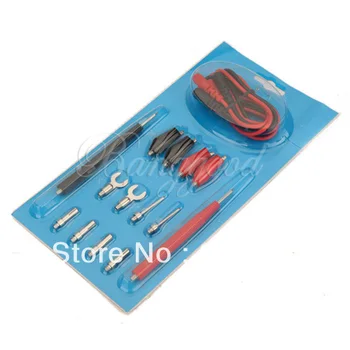 

1set 16pc Multifunction Digital Multimeter Probe Test Leads Cable Alligator Clip