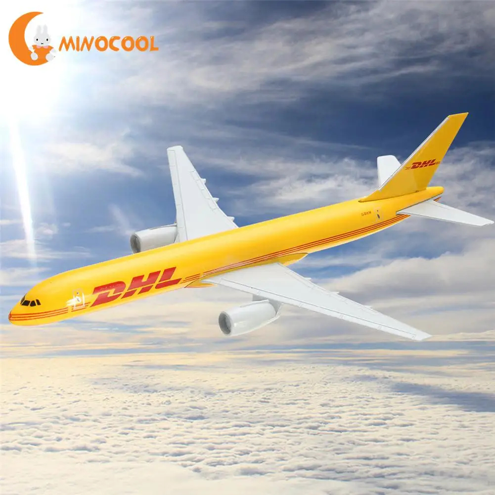 B757 DHL Kargo 16 см металлическая модель самолета Модель самолета строительные наборы игрушки для детей