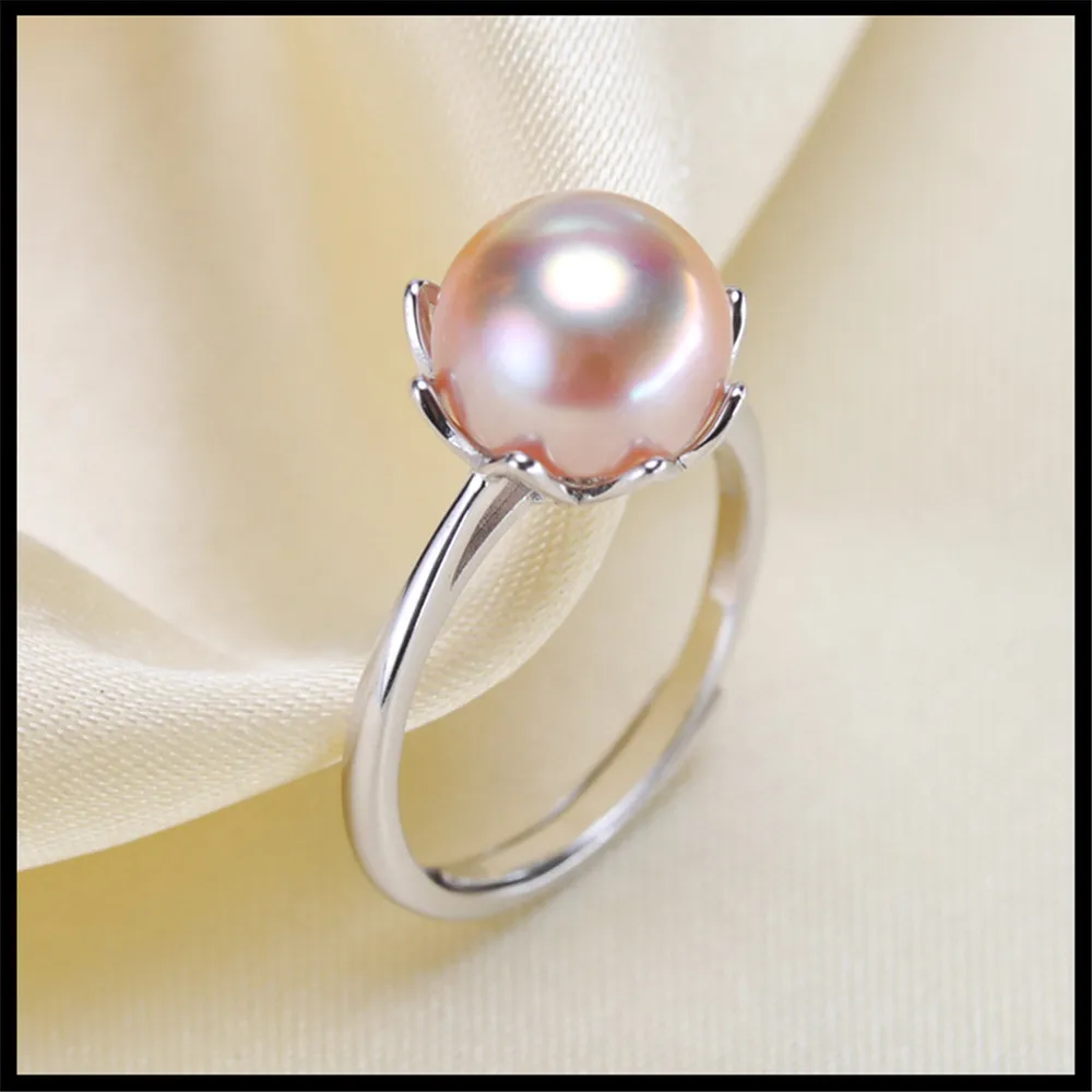 

925 silver fine jewelry accessories wholesale diy handmade unique semi mount ring settings pearl jewelry making for women