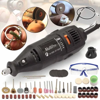 

114Pcs/Set Rotary Tool Set Electric Mini Drill Engraver Kit Mini Grinder Power Tools with Accessories