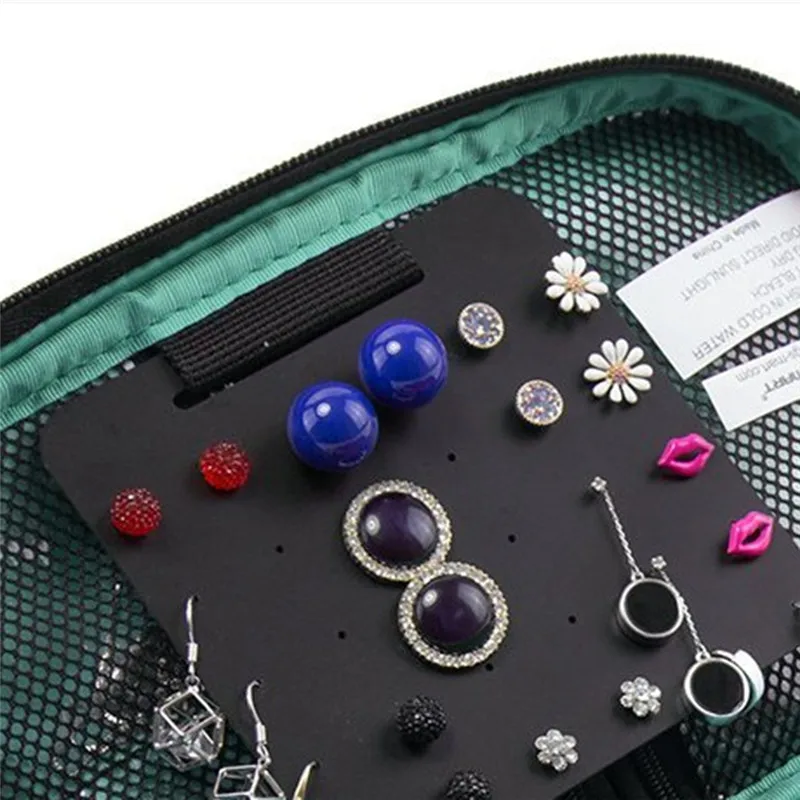 BOAKO Women Jewelry Organizer Multi Function Earring Holder Ring Necklace Bracelet Watch Jewellry Bags porte bijoux