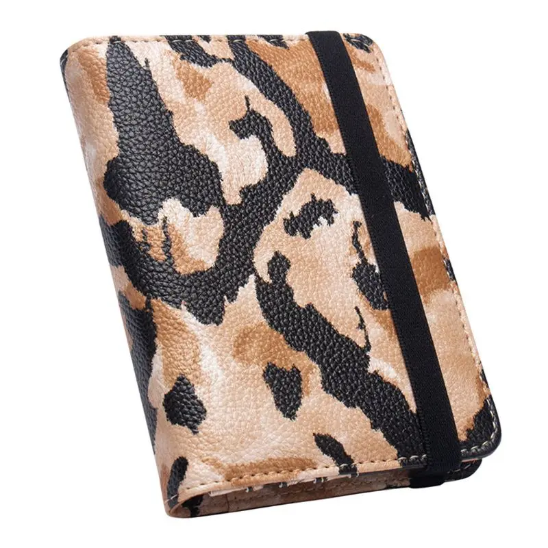 

Snake Pattern Leather Passport Holder Travel Wallet Credit Card Cover Case for WoMan Man