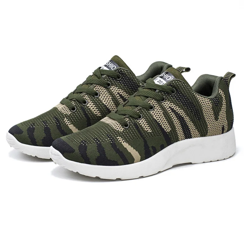

2019 Men Shoes Men Casual Shoes Sneakers For Men Fashion Sneakers Shoes Camouflage Male Breathable Sneakers Summer Mans Footwear